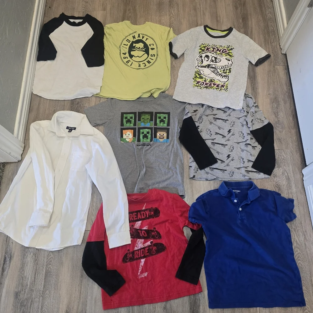 Huge Boys Bundle 5-8 Shirt Lot